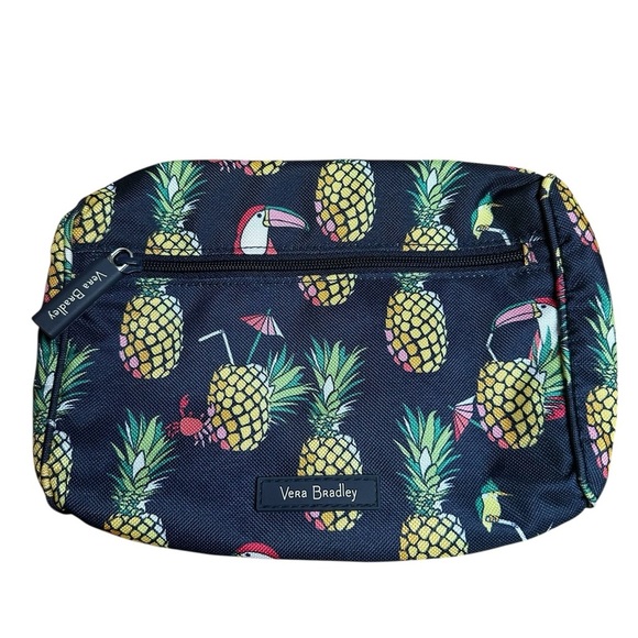 VERA BRADLEY Lighten Up Belt Bag Toucan Party Pineapples Navy Fanny Pack - NWT - Picture 8 of 10